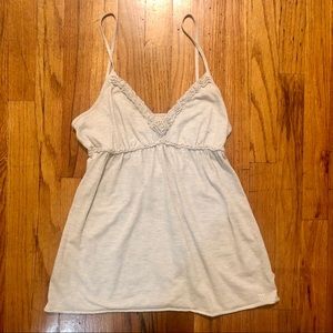 ⭐️ Vintage Abercrombie and Fitch Light Grey Top